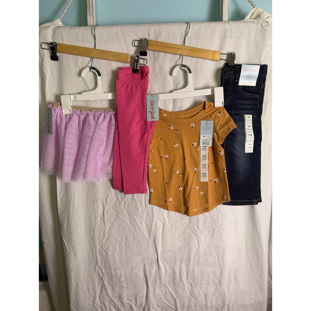 Toddler Girls Cat Jack Pants Top Skirt Bundle Size 18 Months New With Tags